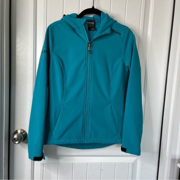 All Terrain by Tog 24 appleton blue soft shell jacket size‎ 8 gorpcore women’s - Picture 1 of 7